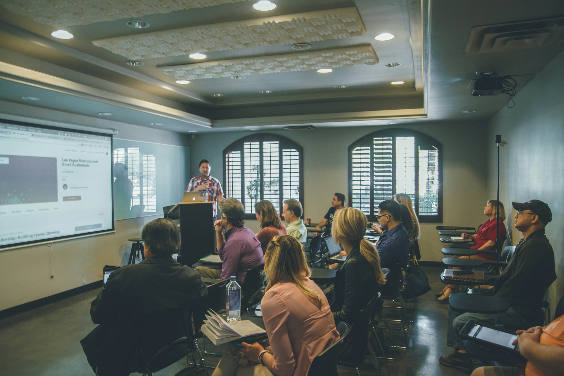 Executive classroom at C-Suite AI Academy